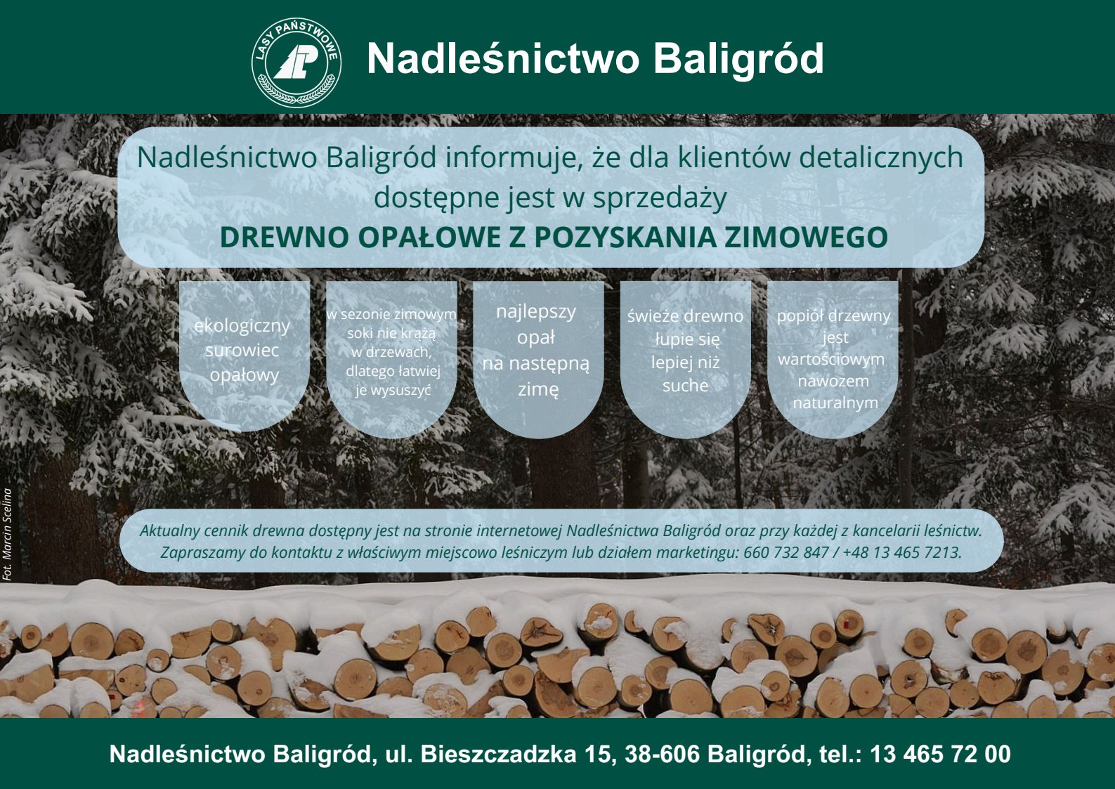 Plakat Drewno Opałowe