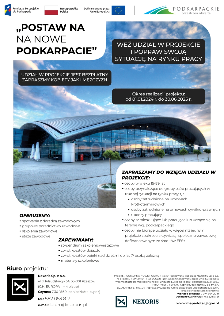 Ulotka postaw na nowe podkarpacie