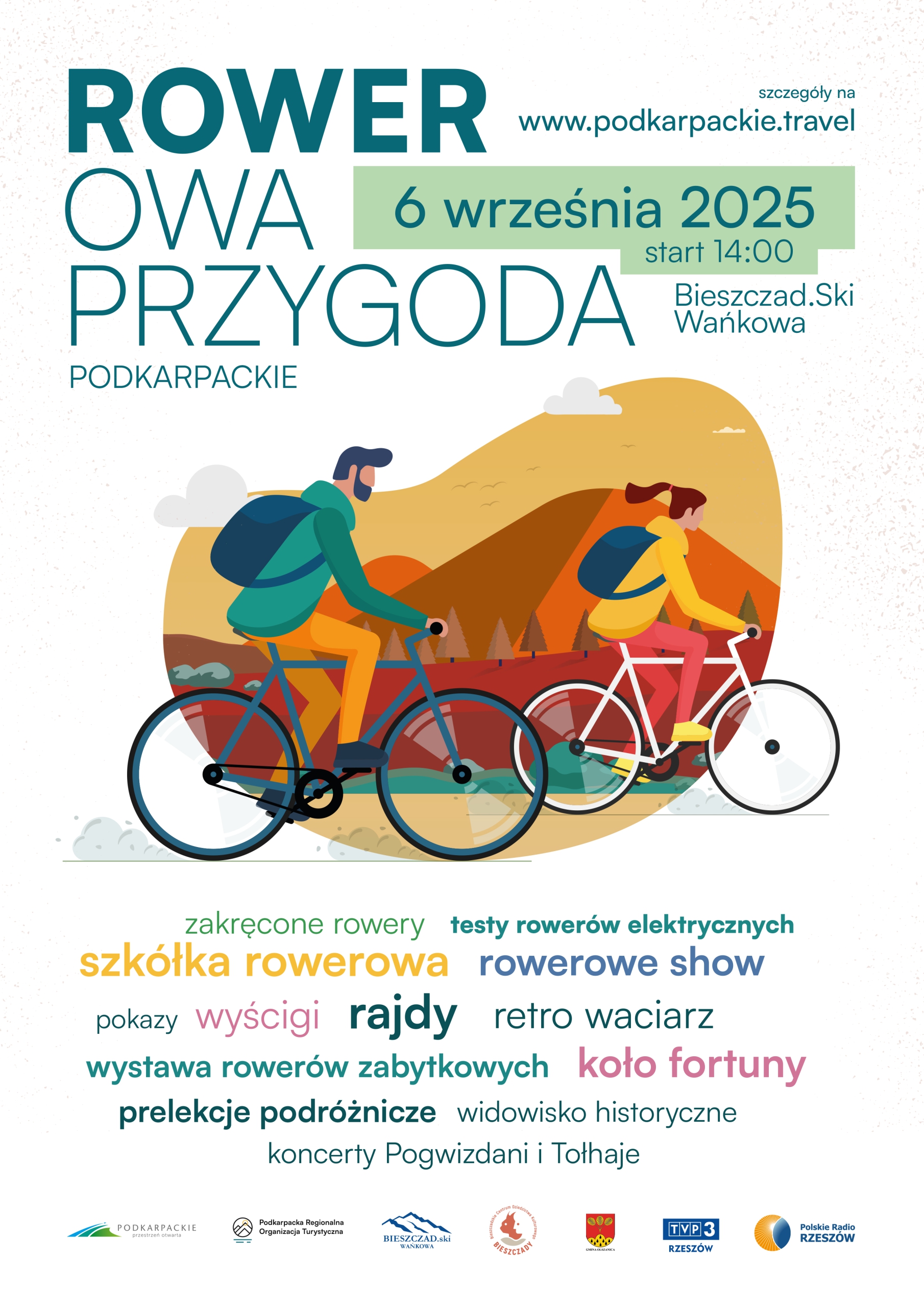 Plakat rowerowa przygoda